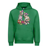 Emerald floral baby goats Urban Hoodie - RanaPortraitStore