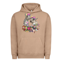 Pigment Burro floral baby goats Urban Hoodie - RanaPortraitStore