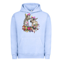 Pigment Grape Ice floral baby goats Urban Hoodie - RanaPortraitStore