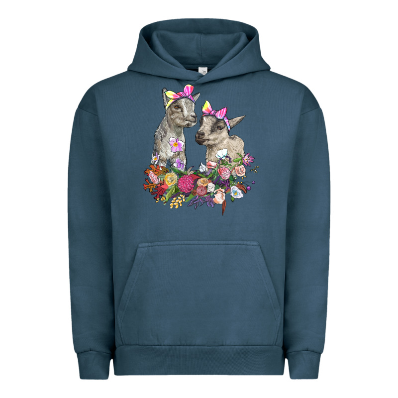 Floral Baby Goats Urban Hoodie by RanaPortraitStore | Teevron