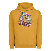 Pigment Peanut Butter floral baby goats Urban Hoodie - RanaPortraitStore