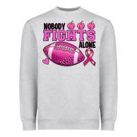 Heather Grey nobody fights alone Heavyweight Sweatshirt - RanaPortraitStore
