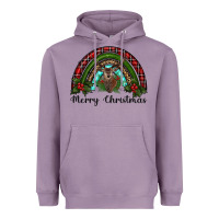 Lavender reindeer rainbow christmas Heavyweight Hoodie - RanaPortraitStore