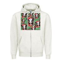 Oatmeal Heather baby cow floral aztec tumbler Zipper Hoodie - Jasminsmagicworld