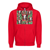 Red baby cow floral aztec tumbler Zipper Hoodie - Jasminsmagicworld