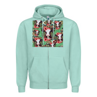 Seafoam baby cow floral aztec tumbler Zipper Hoodie - Jasminsmagicworld