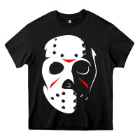 Black jason hockey mask halloween Heavy Core Tee - baoMotion