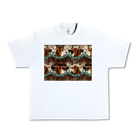 White Longhorn Cow Pattern Urban Heavy Tee - CowhideDigitalArt