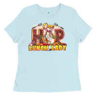 Baby Blue One hip lunch lady Easter Day Ladies Tee - LillyAllenDesigns