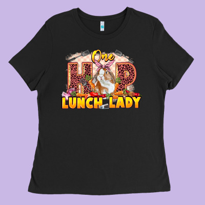 One Hip Lunch Lady Easter Day Ladies Tee Designed By Lillyallendesigns