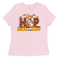 Bubblegum Pink One hip lunch lady Easter Day Ladies Tee - LillyAllenDesigns