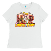 White One hip lunch lady Easter Day Ladies Tee - LillyAllenDesigns