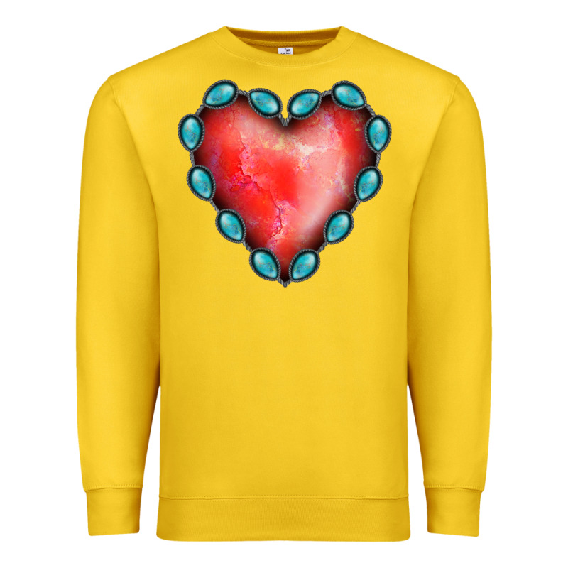 Gemstone Red Heart Premium Sweatshirt by Jasminsmagicworld | Teevron