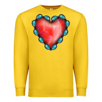 Lemon Gemstone Red Heart Premium Sweatshirt - Jasminsmagicworld