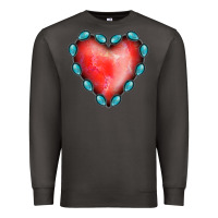 Smoke Gemstone Red Heart Premium Sweatshirt - Jasminsmagicworld
