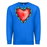 True Royal Gemstone Red Heart Premium Sweatshirt - Jasminsmagicworld