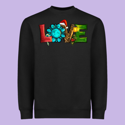 Christmas Gemstone Love Heavyweight Sweatshirt Designed By Ranaportraitstore