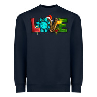 Navy christmas gemstone love Heavyweight Sweatshirt - RanaPortraitStore
