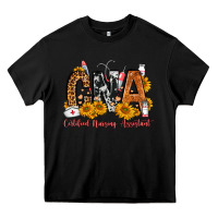 Black Cna Certified Nursing Assistant Heavy Core Tee - FaDigitalArtStudio