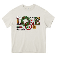 Cream christmas love nurselife Heavy Core Tee - RanaPortraitStore
