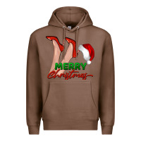 Chestnut merry Christmas heels Premium Hoodie - BarkalooDesign