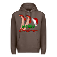 Coffee merry Christmas heels Premium Hoodie - BarkalooDesign