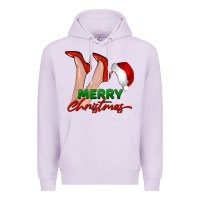 Lilac merry Christmas heels Premium Hoodie - BarkalooDesign