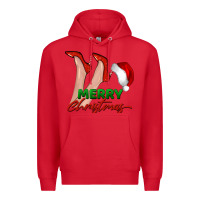 Red merry Christmas heels Premium Hoodie - BarkalooDesign