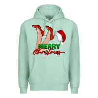 Seafoam merry Christmas heels Premium Hoodie - BarkalooDesign