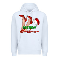 White merry Christmas heels Premium Hoodie - BarkalooDesign
