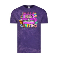 Cloud Purple Just A Girl Who Loves Crafting Vintage Tee - CowhideDigitalArt