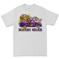 Dove Grey mardi gras skull truck Premium Tee - FaDigitalArtStudio