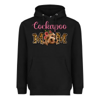 Black Cockapoo Mom Heavyweight Hoodie - Jasminsmagicworld