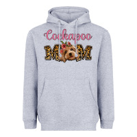 Heather Grey Cockapoo Mom Heavyweight Hoodie - Jasminsmagicworld