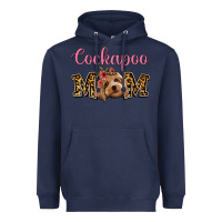 Navy Cockapoo Mom Heavyweight Hoodie - Jasminsmagicworld