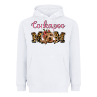 White Cockapoo Mom Heavyweight Hoodie - Jasminsmagicworld