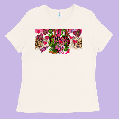 Stuck On You Ladies Tee Designed By Cowhidedigitalart