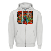 Dove Grey christmas with my tribe Zipper Hoodie - Jasminsmagicworld