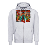 Heather Grey christmas with my tribe Zipper Hoodie - Jasminsmagicworld