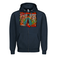 Navy christmas with my tribe Zipper Hoodie - Jasminsmagicworld
