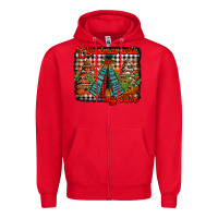 Red christmas with my tribe Zipper Hoodie - Jasminsmagicworld