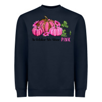 Navy in october we wear pink pumpkin and sunflowers Heavyweight Sweatshirt - RanaPortraitStore