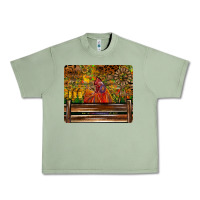 Oil Green Farm Life Rooster Urban Heavy Tee - CowhideDigitalArt
