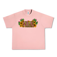 Salmon Cactus Leopard Sunflower Mama and Mini Set Urban Heavy Tee - Jasminsmagicworld