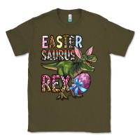 Army Green Easter Saurus Rex Classic Tee - OliviaCreatesArt
