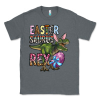 Charcoal Heather Easter Saurus Rex Classic Tee - OliviaCreatesArt