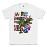 White Easter Saurus Rex Classic Tee - OliviaCreatesArt