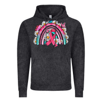 Vintage Black Breast Cancer Rainbow Vintage Hoodie - Artiststas
