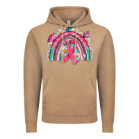 Vintage Coffee Breast Cancer Rainbow Vintage Hoodie - Artiststas