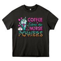 Asphalt Coffee Gives Me Nurse Powers Heavy Core Tee - FaDigitalArtStudio